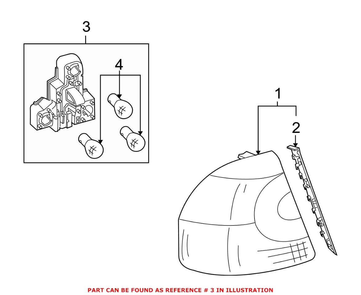 Tail Light Bulb Socket – Driver Side