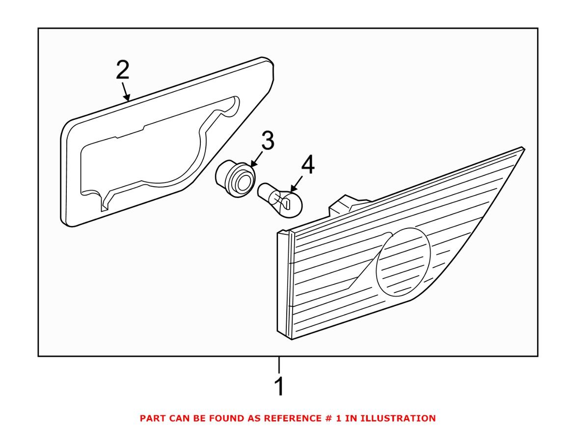 Tail Light Assembly – Passenger Right Inner