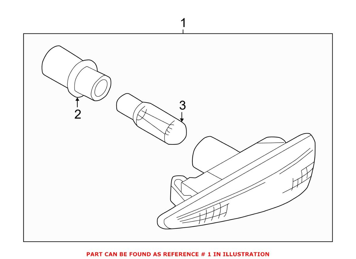 Turnsignal – Front Driver Side Fender (Amber)