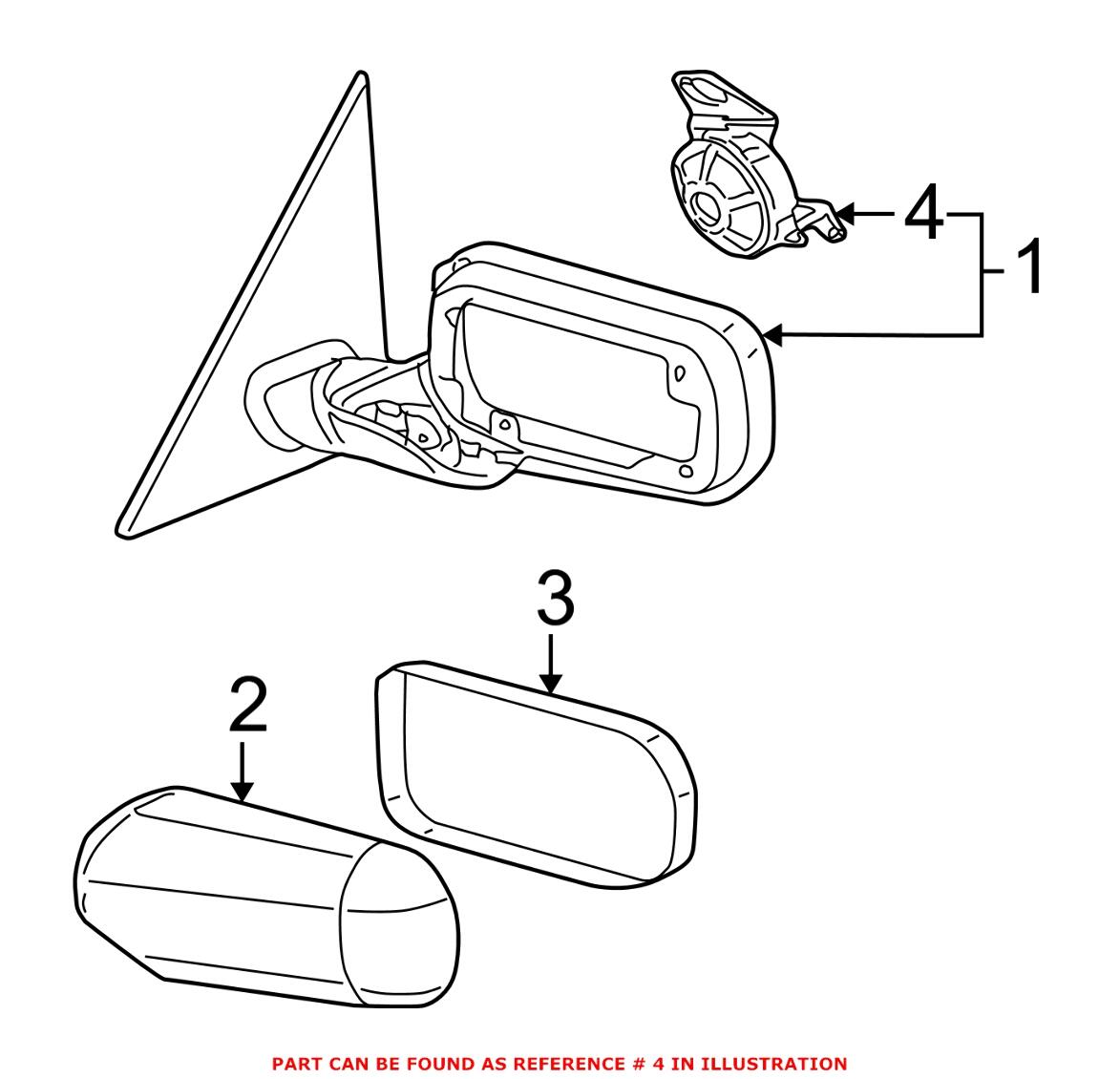 Side Mirror Motor – Driver Side (w/ Memory)