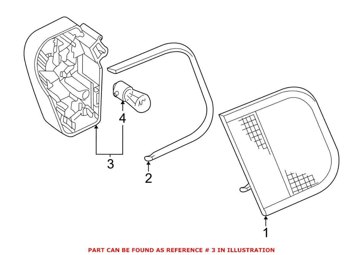 Tail Light Bulb Socket – Driver Side Inner