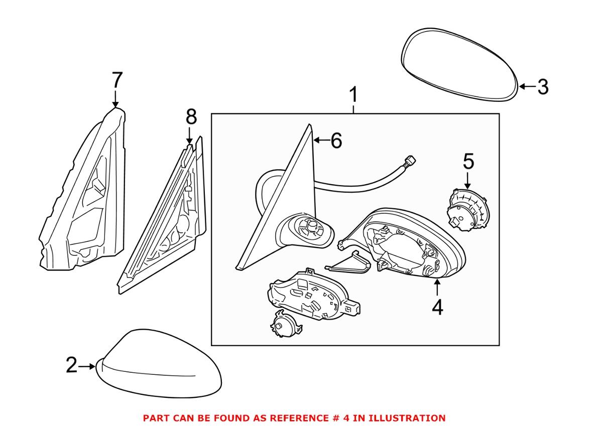 Side Mirror Frame – Passenger Side