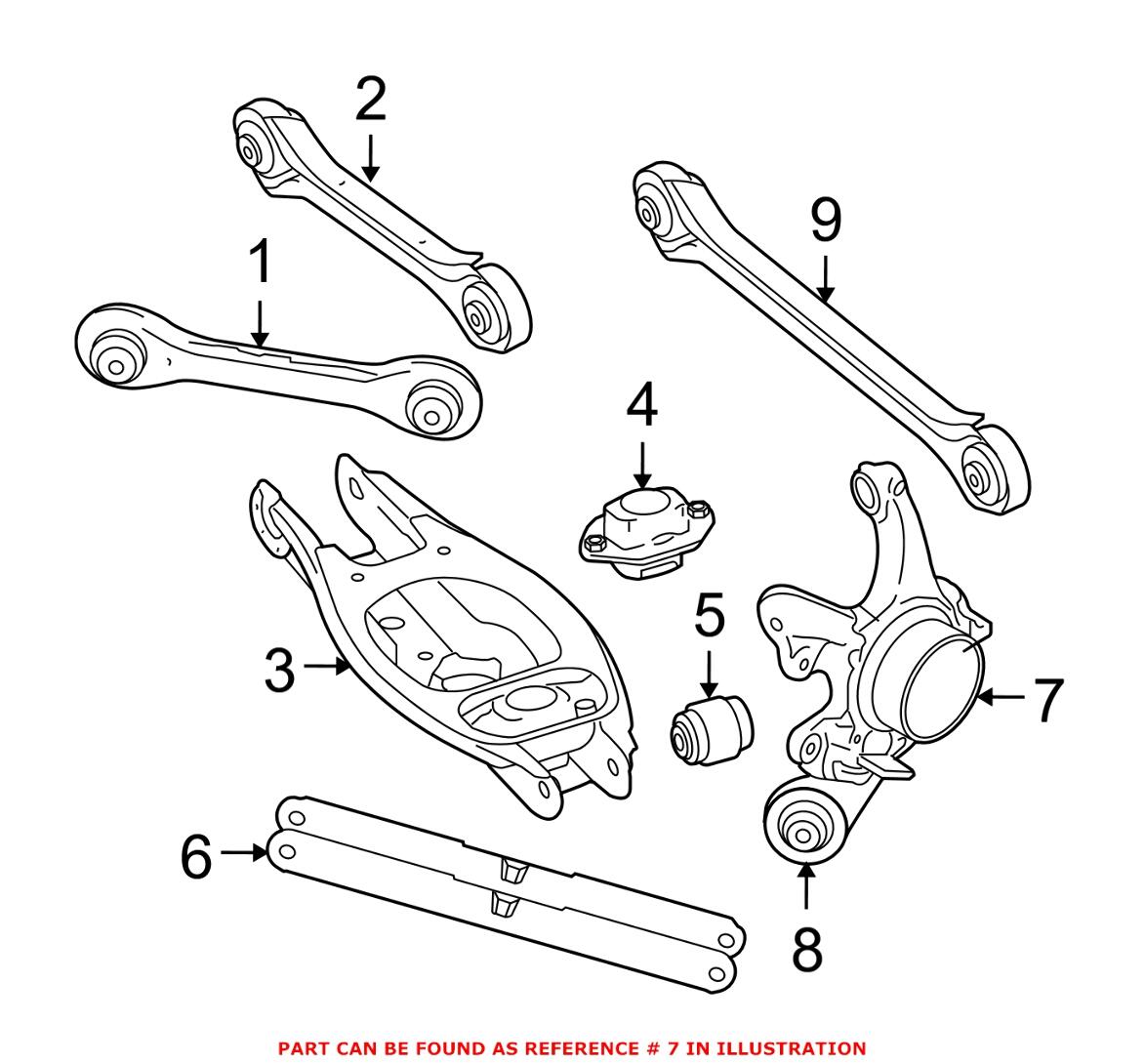 Suspension Knuckle – Rear Driver Left