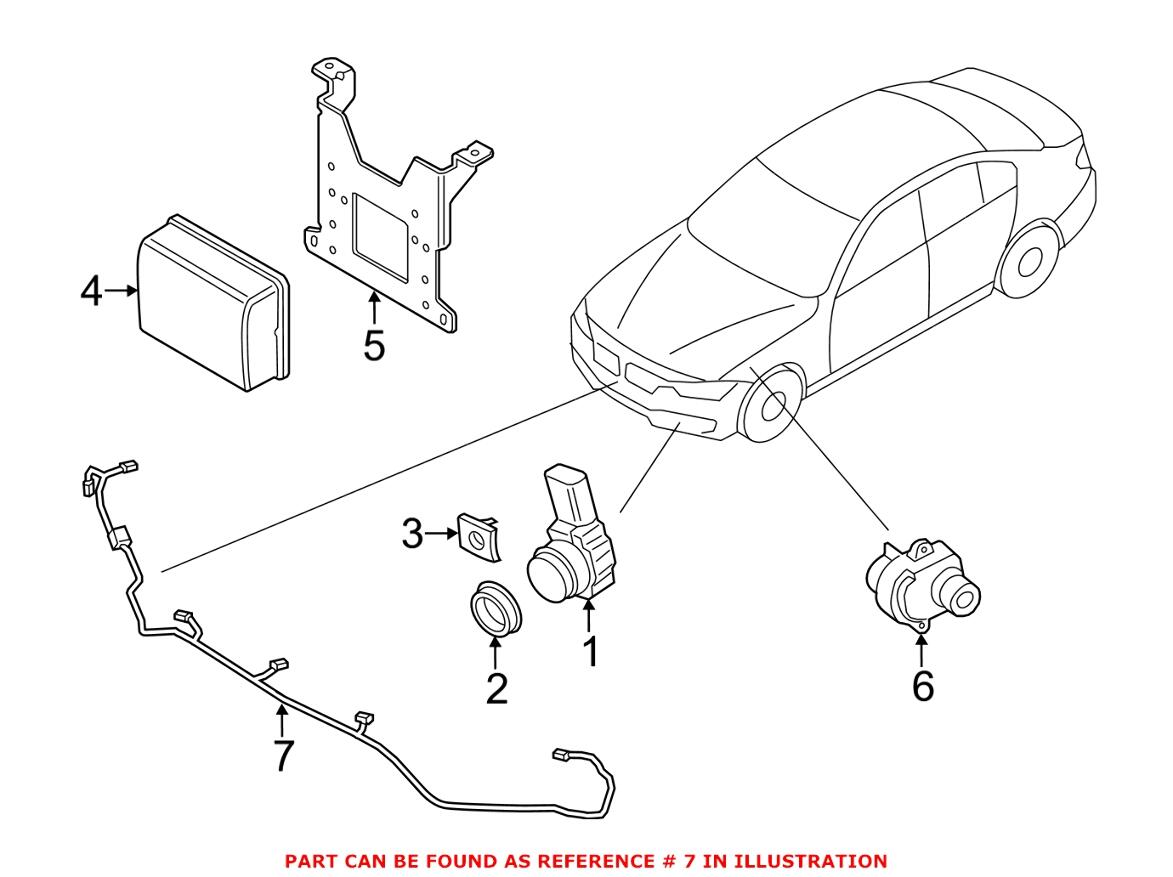 Parking Aid System Wiring Harness