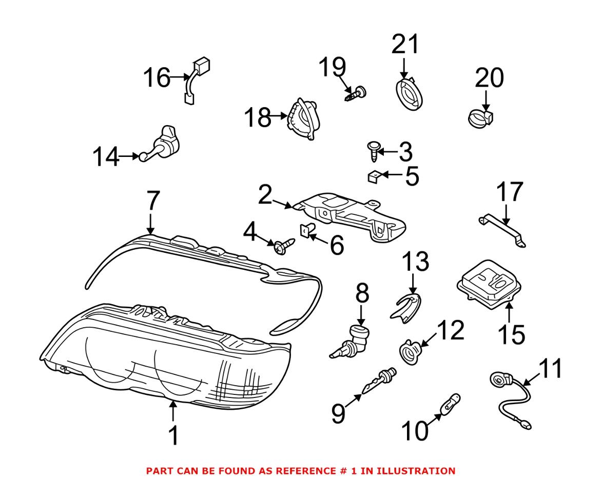 Headlight Assembly – Driver Side (Xenon) (Adaptive)