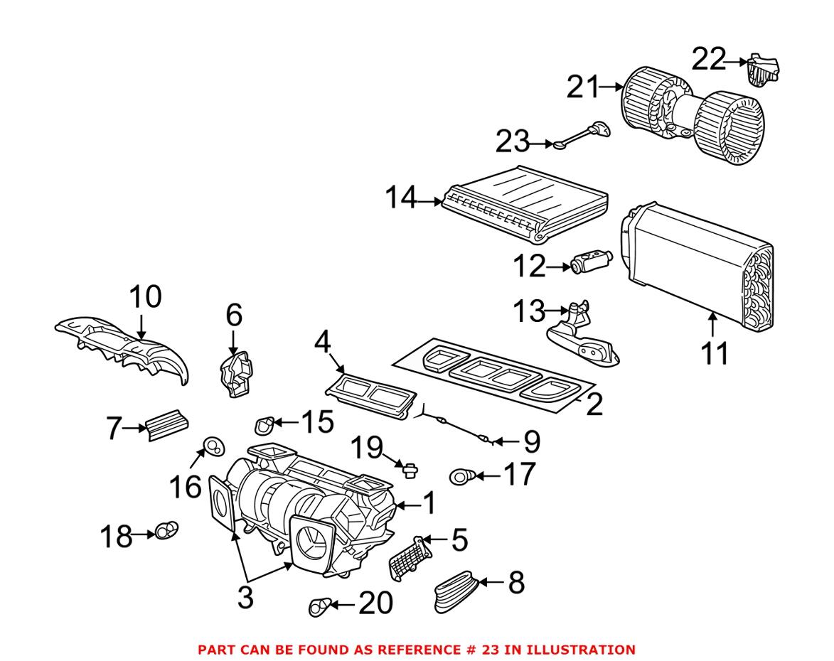 BMW A/C Evaporator Temperature Sensor 64118382307