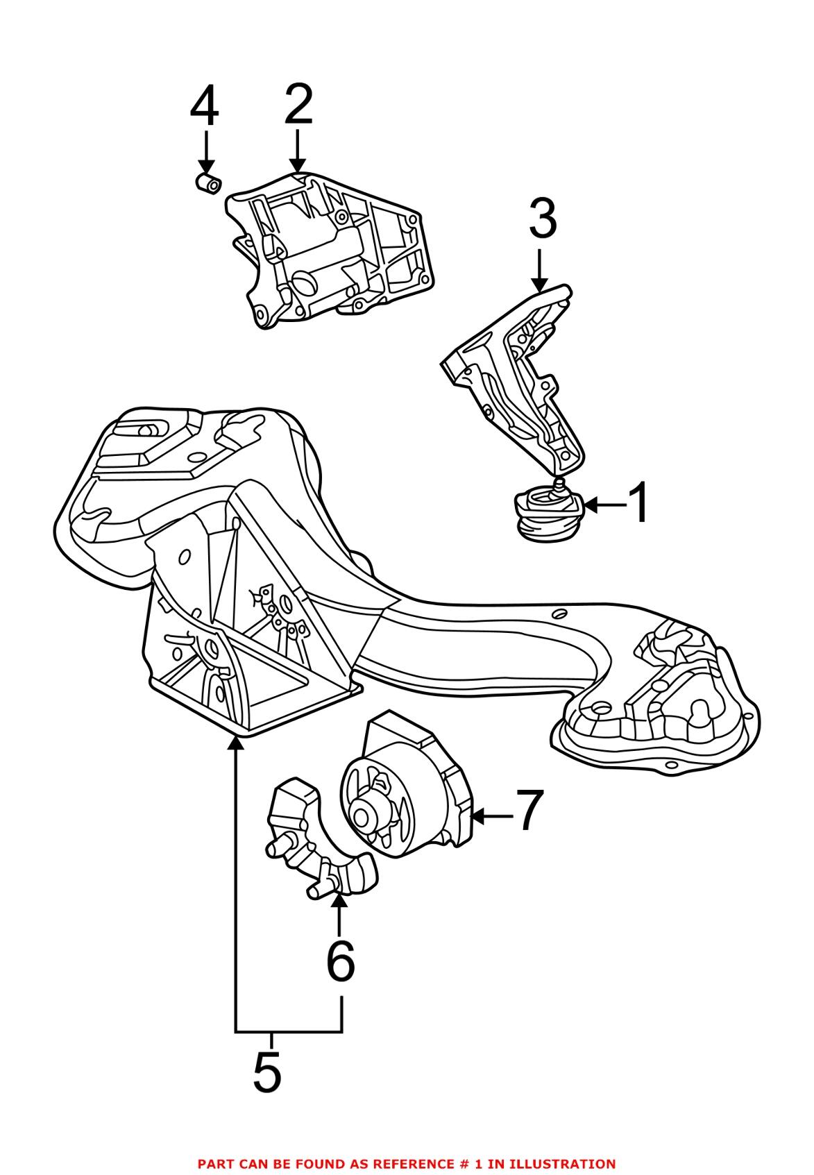 BMW Engine Mount 22116770793