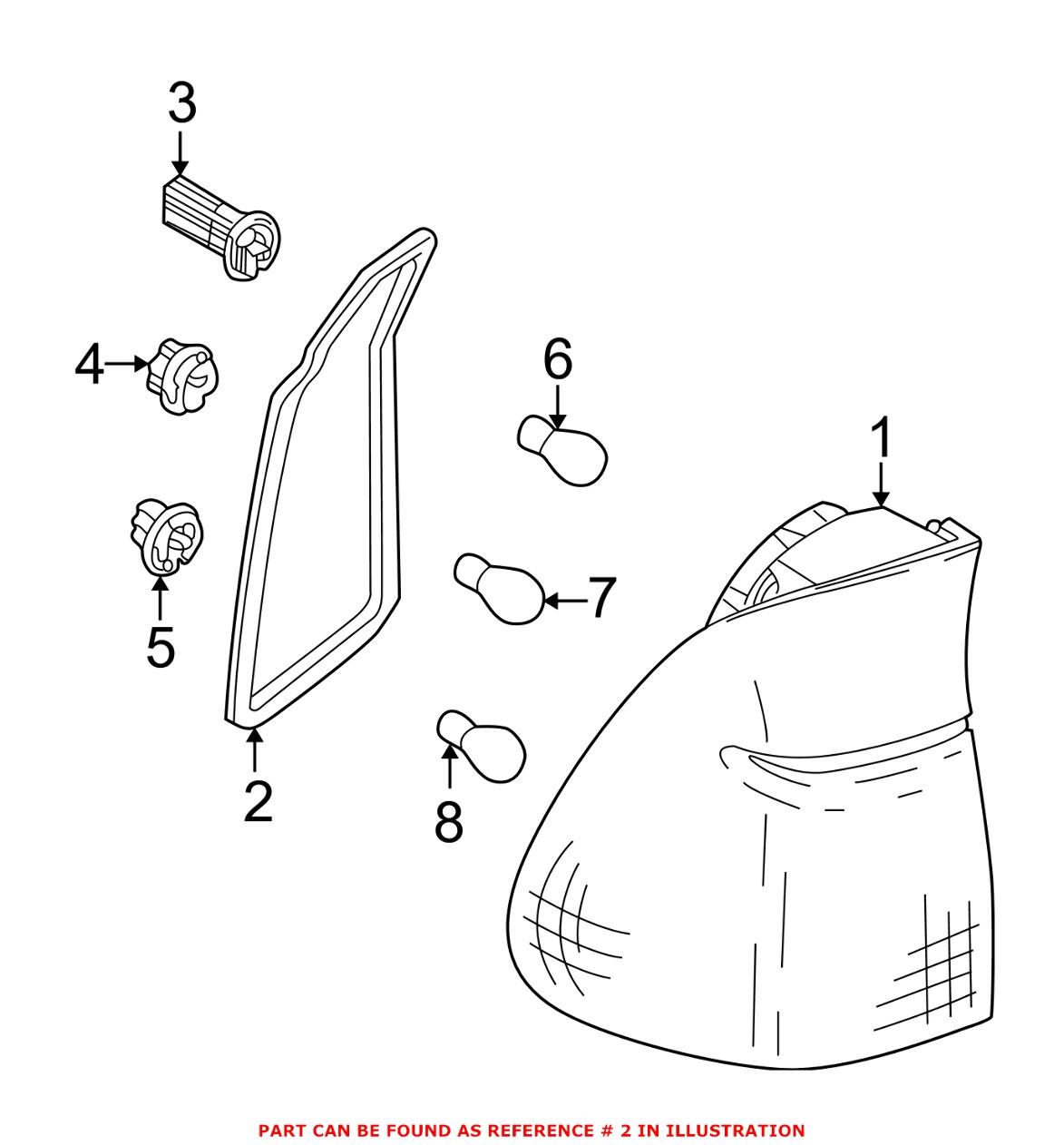 Tail Light Gasket – Driver Side