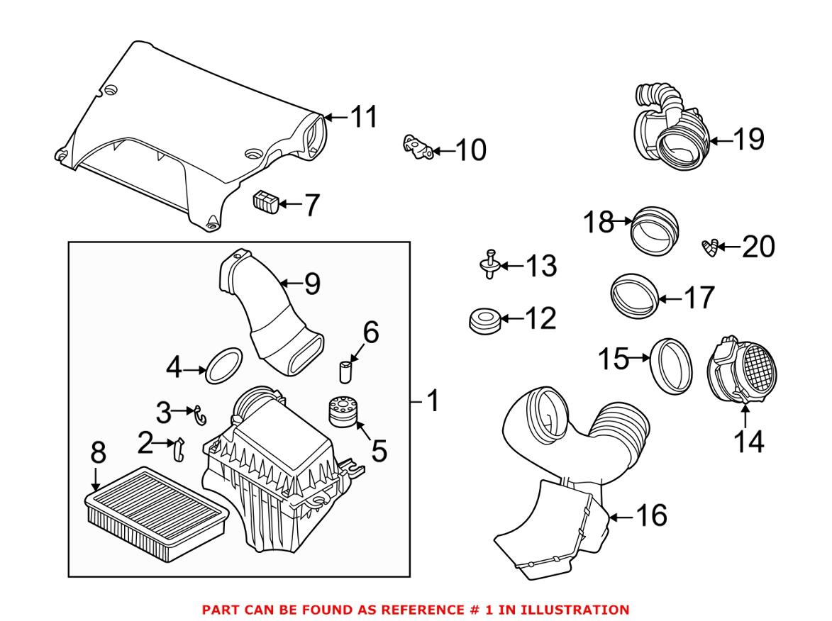 BMW Air Filter and Housing Assembly 13717503559 – Genuine BMW