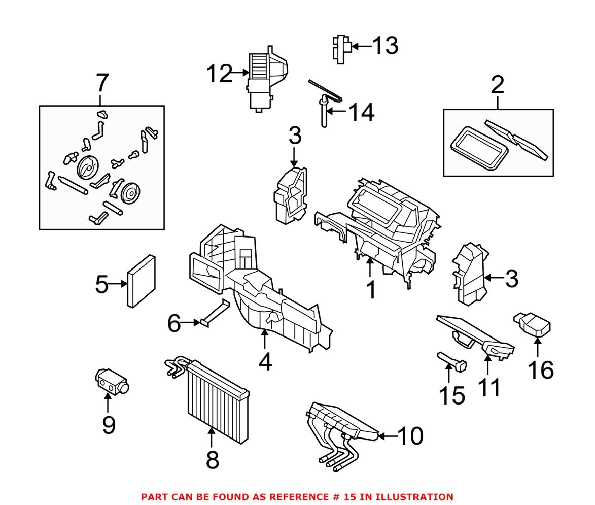 BMW A/C Evaporator Temperature Sensor 64119116269