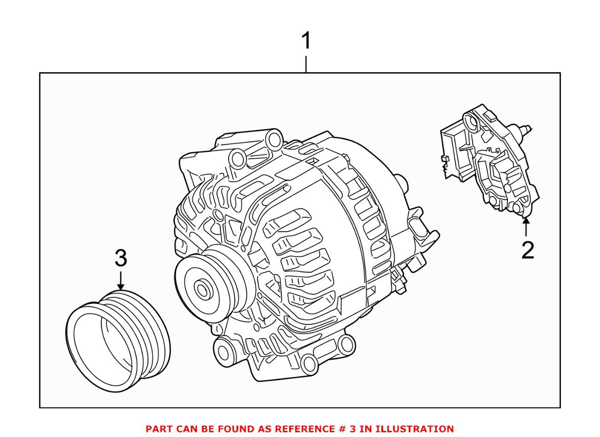 BMW Alternator Pulley 12317560990