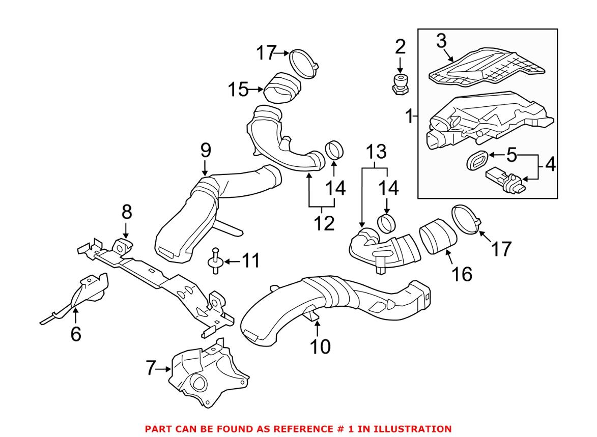 Air Filter and Housing Assembly – Driver Left