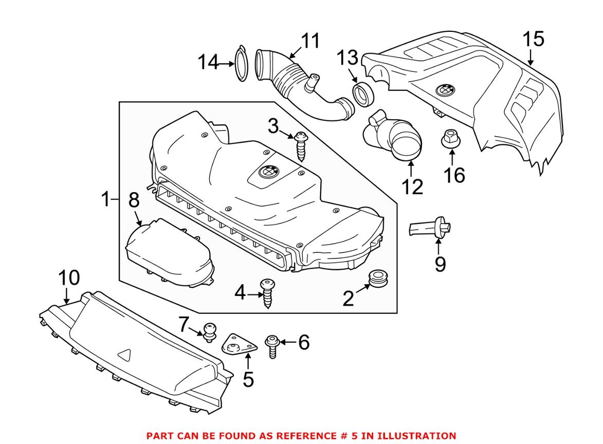 BMW Air Cleaner Bracket 13717352529 – Genuine BMW