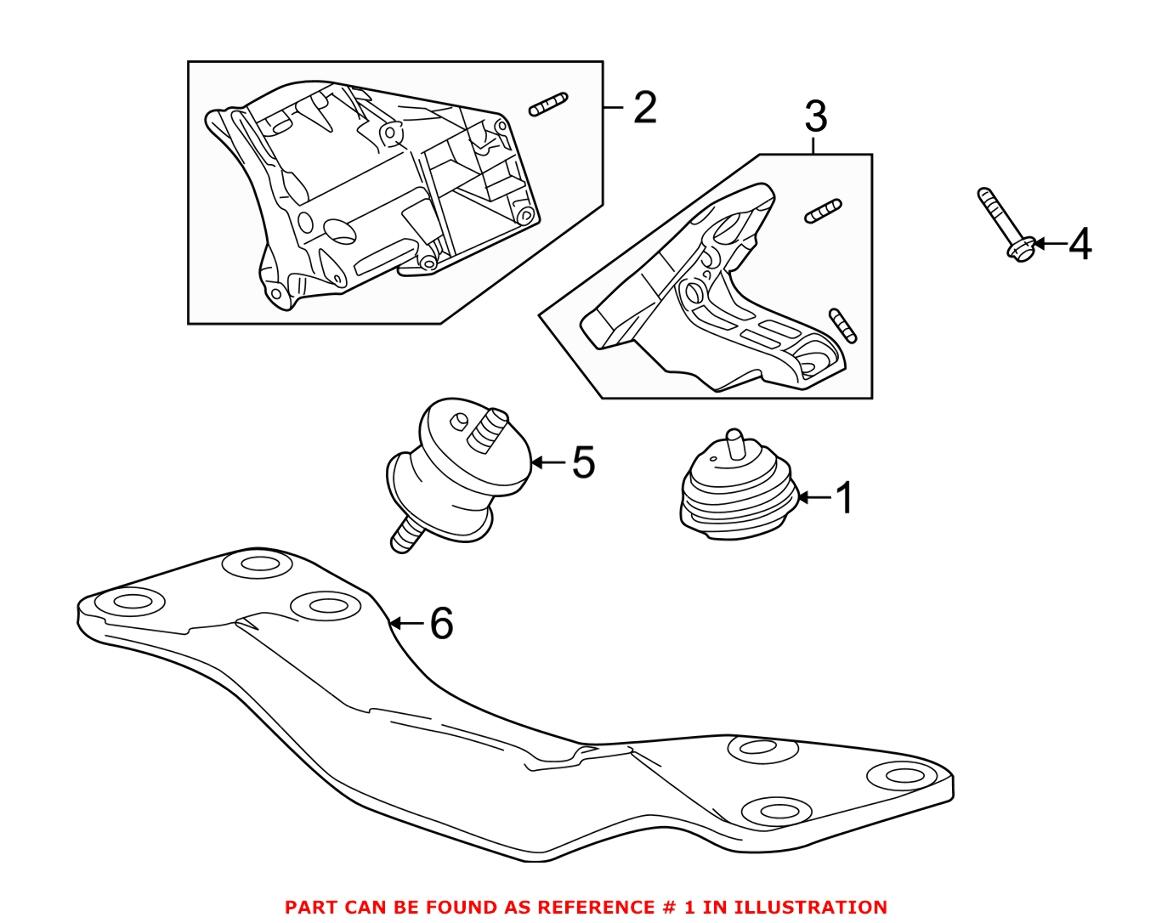 BMW Engine Mount 22116750820