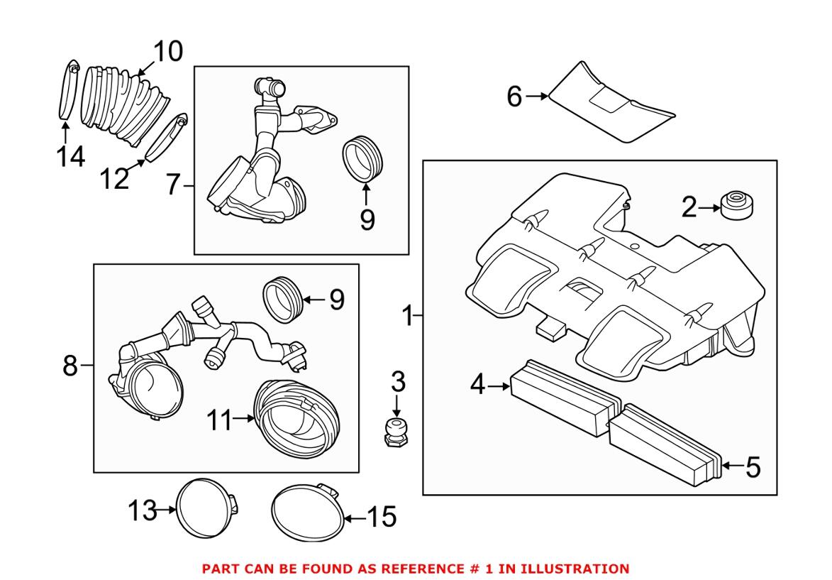 BMW Air Filter and Housing Assembly 13717594441 – Genuine BMW