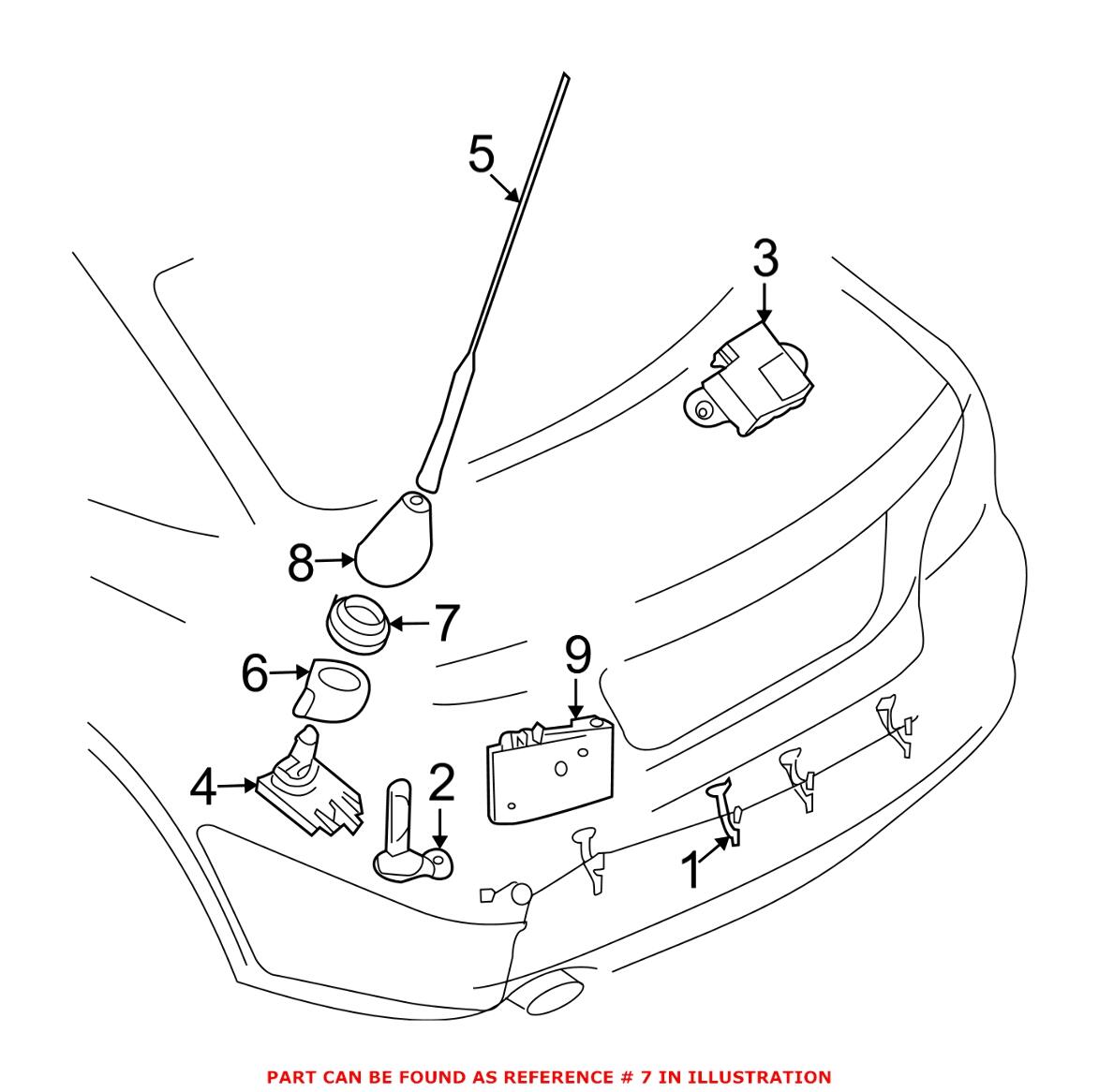 Radio Antenna Base Nut