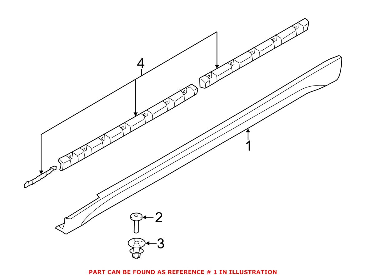 Rocker Panel Molding Nut – Driver Side