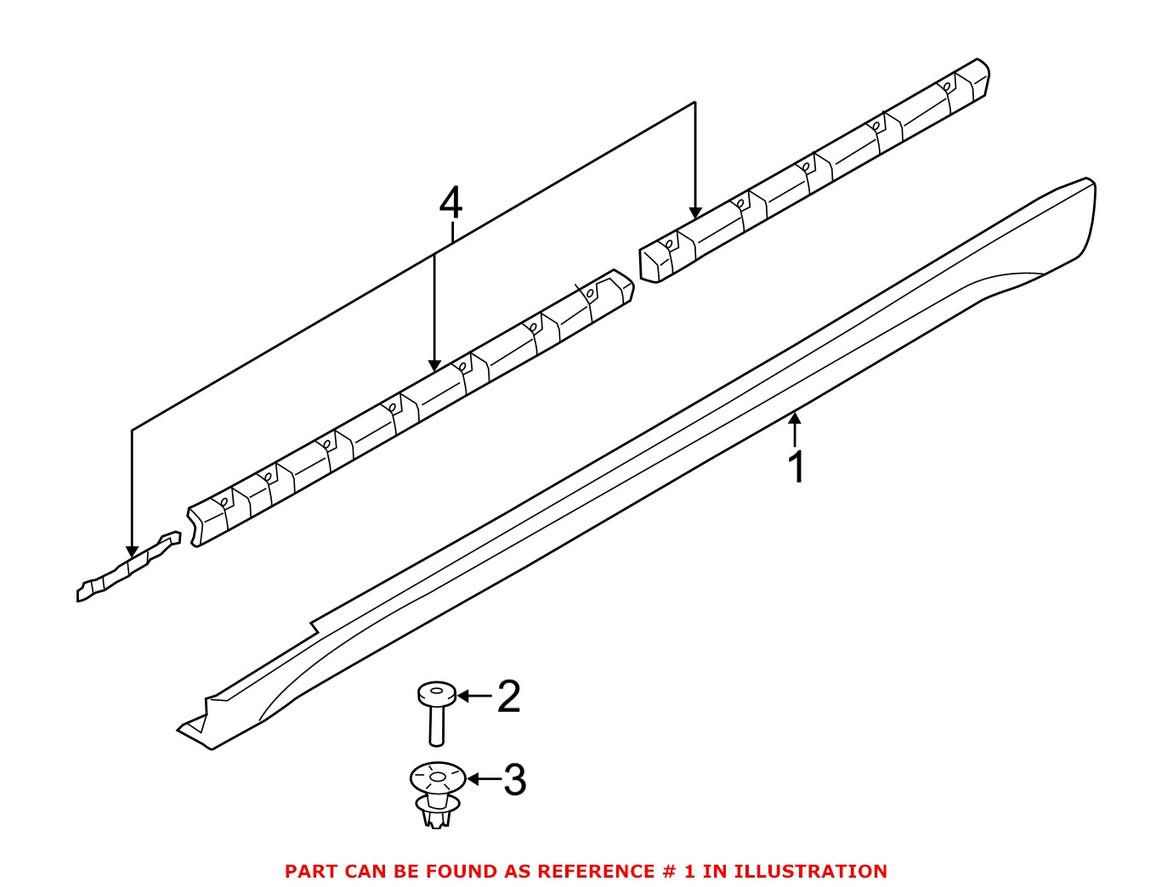 Rocker Panel Molding Nut – Driver Side (Sport Line )