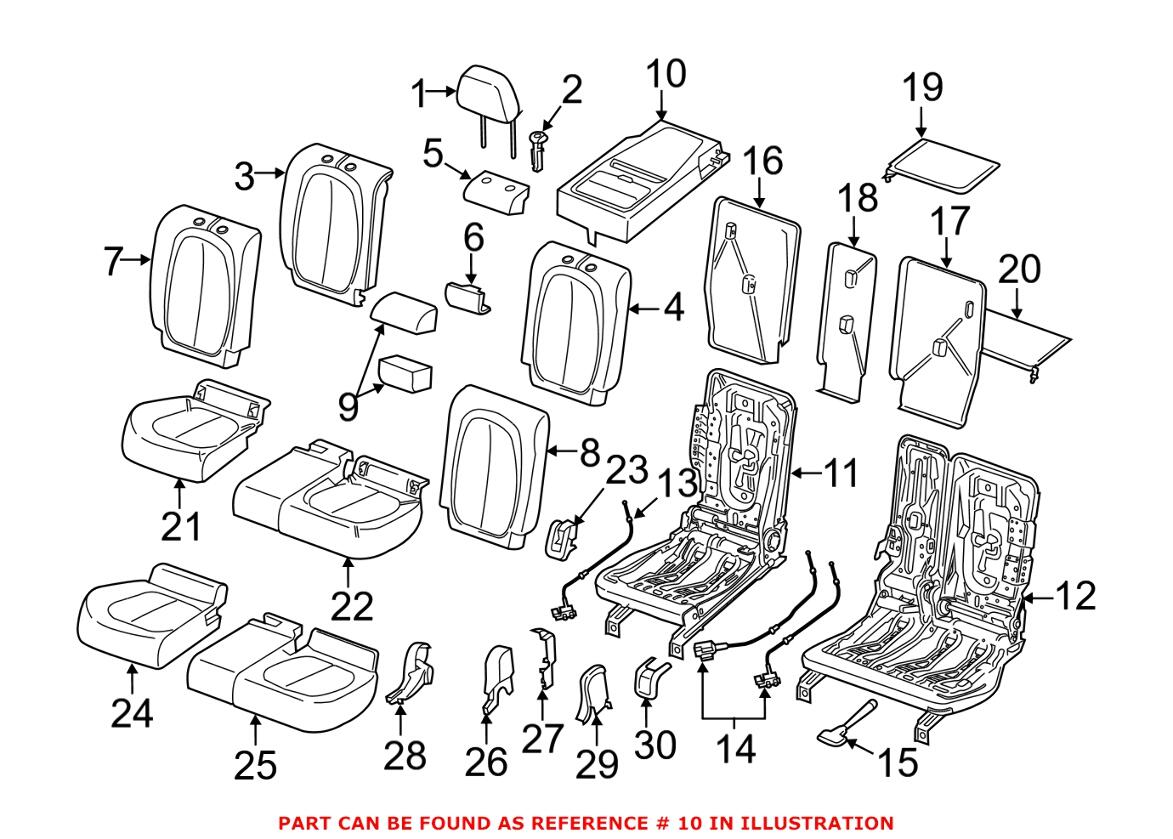 Seat Armrest – Rear (Sensatec Black)