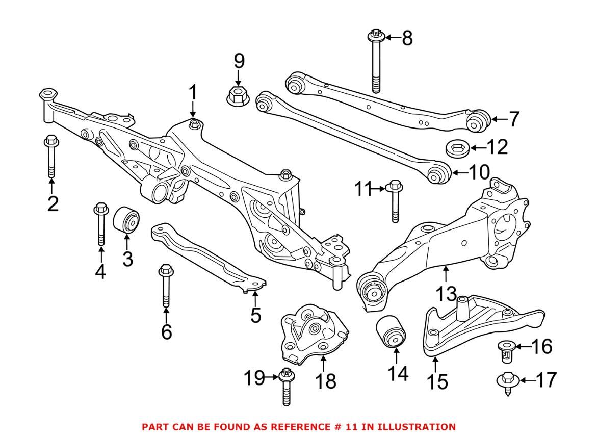 Suspension Control Arm Bolt – Lower