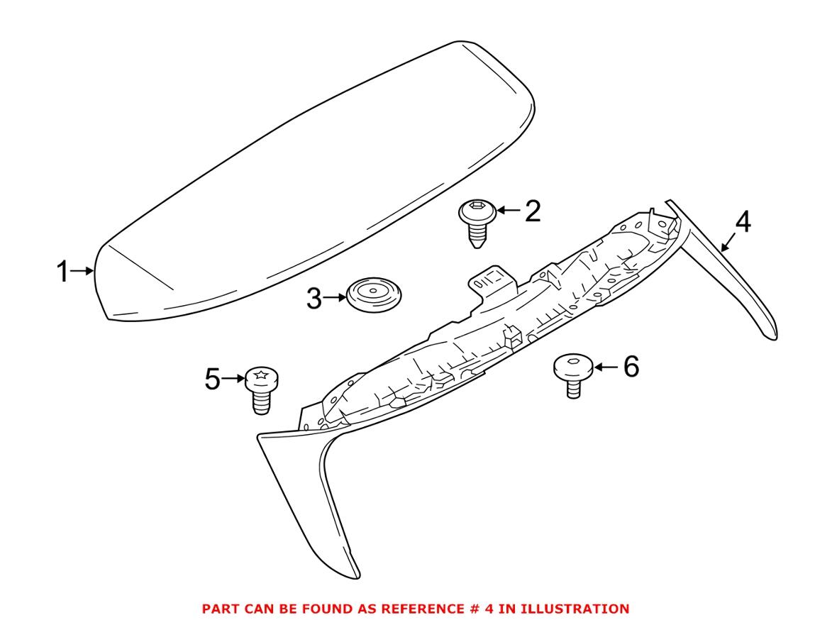 Back Glass Deflector – Rear