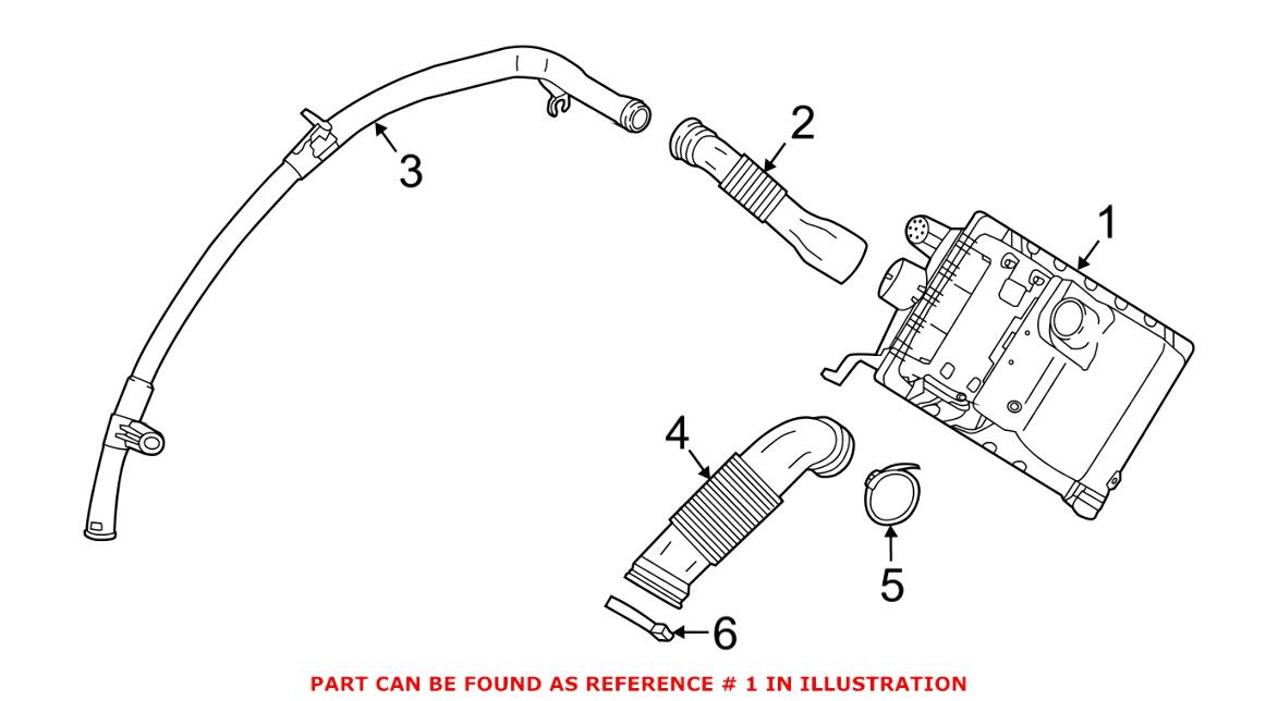 BMW Air Filter and Housing Assembly 13718603090