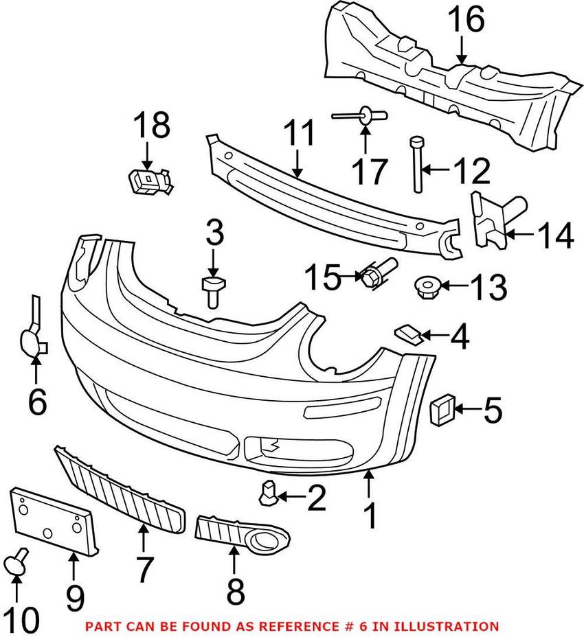 VW Tow Hook Cover – Front 1C0807241CGRU