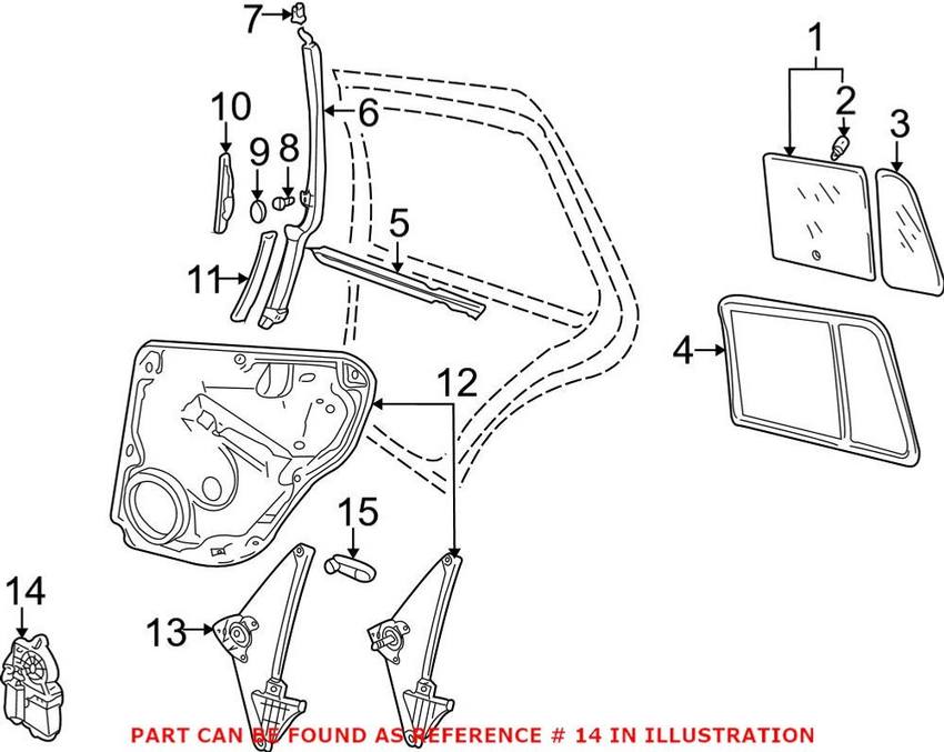 Window Motor – Rear Driver Side