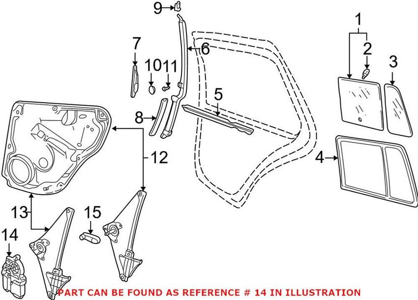 Window Motor – Front Passenger Side