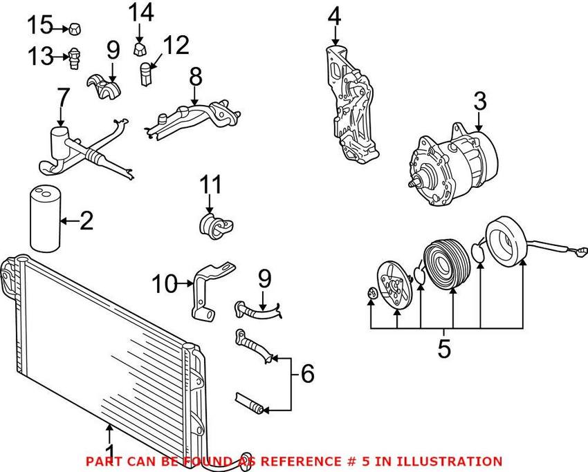 Audi VW A/C Compressor Clutch 1J0820811A