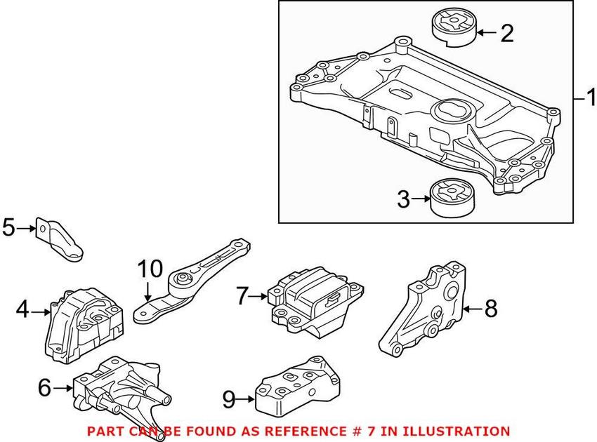 VW Manual Trans Mount 1K0199555CH