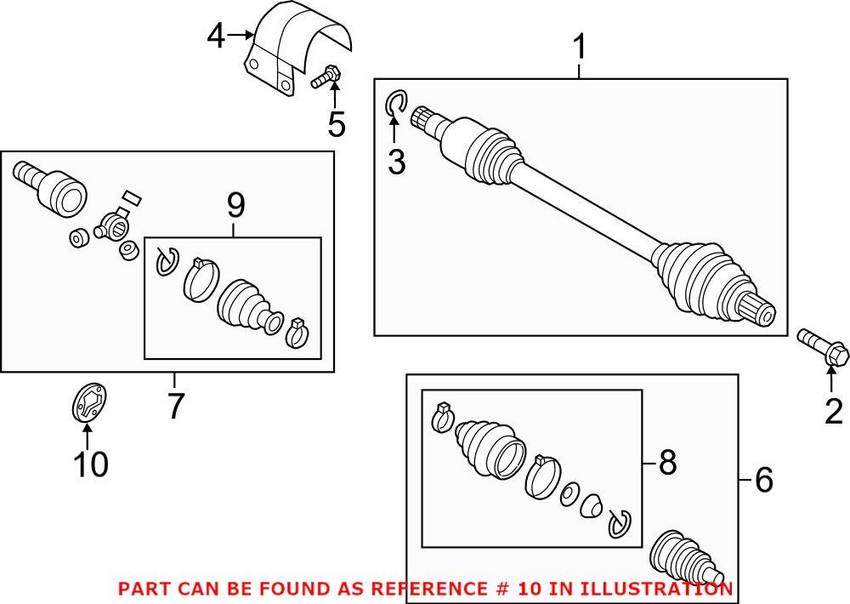 VW Trilobal Adapter 1K0407413