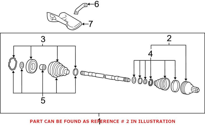 Audi VW CV Joint Kit – Front and Rear Outer 1K0498099