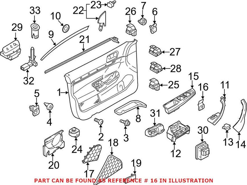 VW Interior Trim Clip 1K0867190