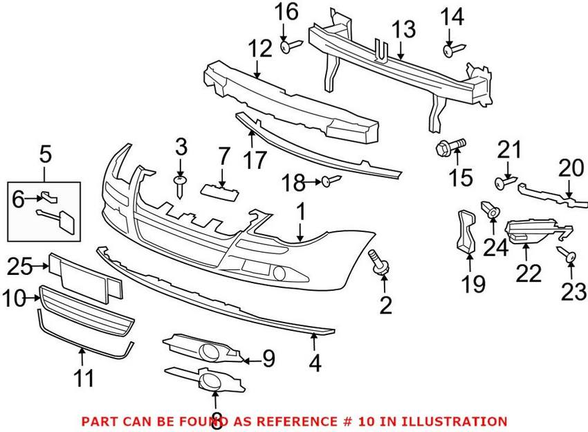 VW Grille – Front Lower 1Q0853671RYP