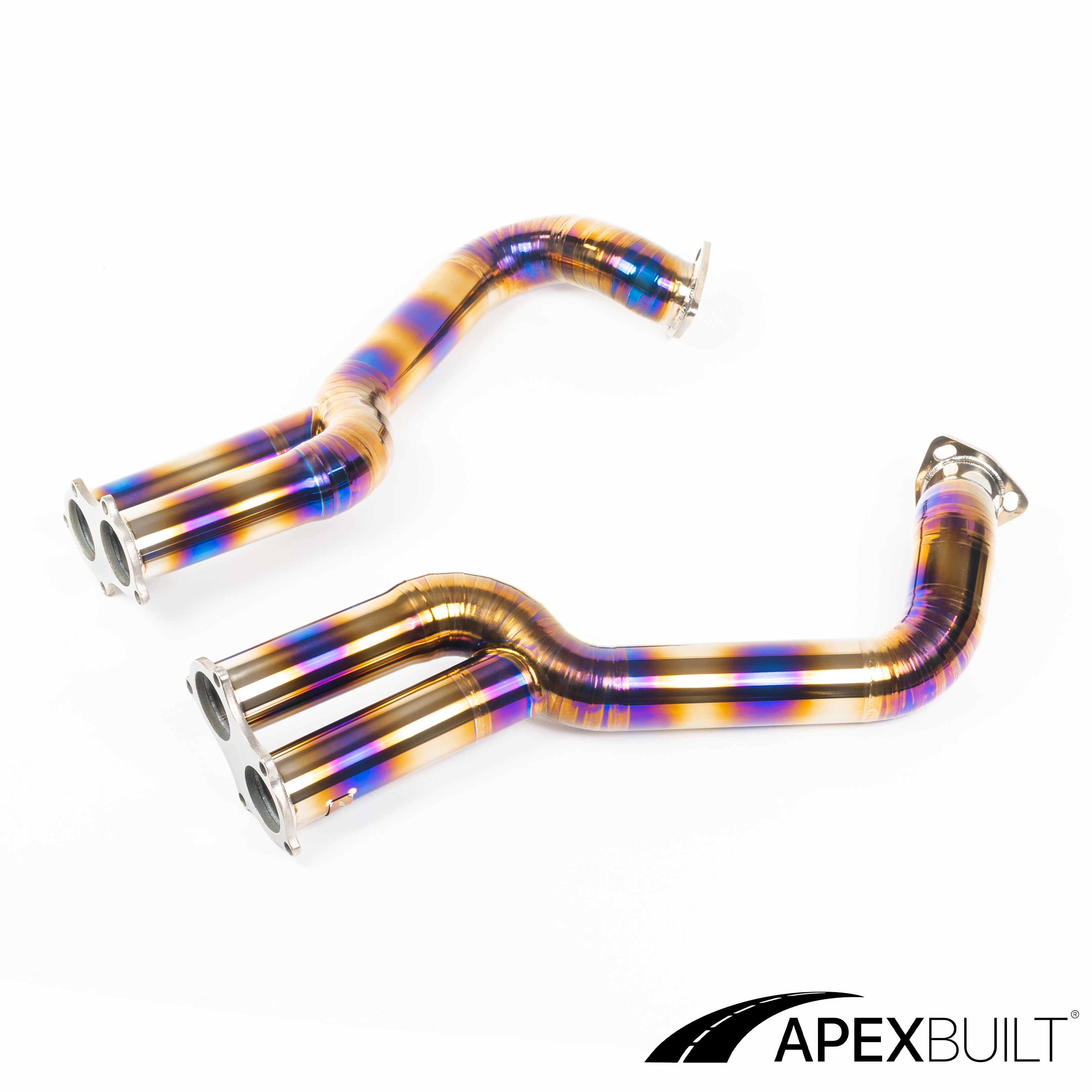 ApexBuilt® Porsche 718 Cayman GT4 Titanium Race Overaxle Link Pipes (DSCA R, 4.0L)