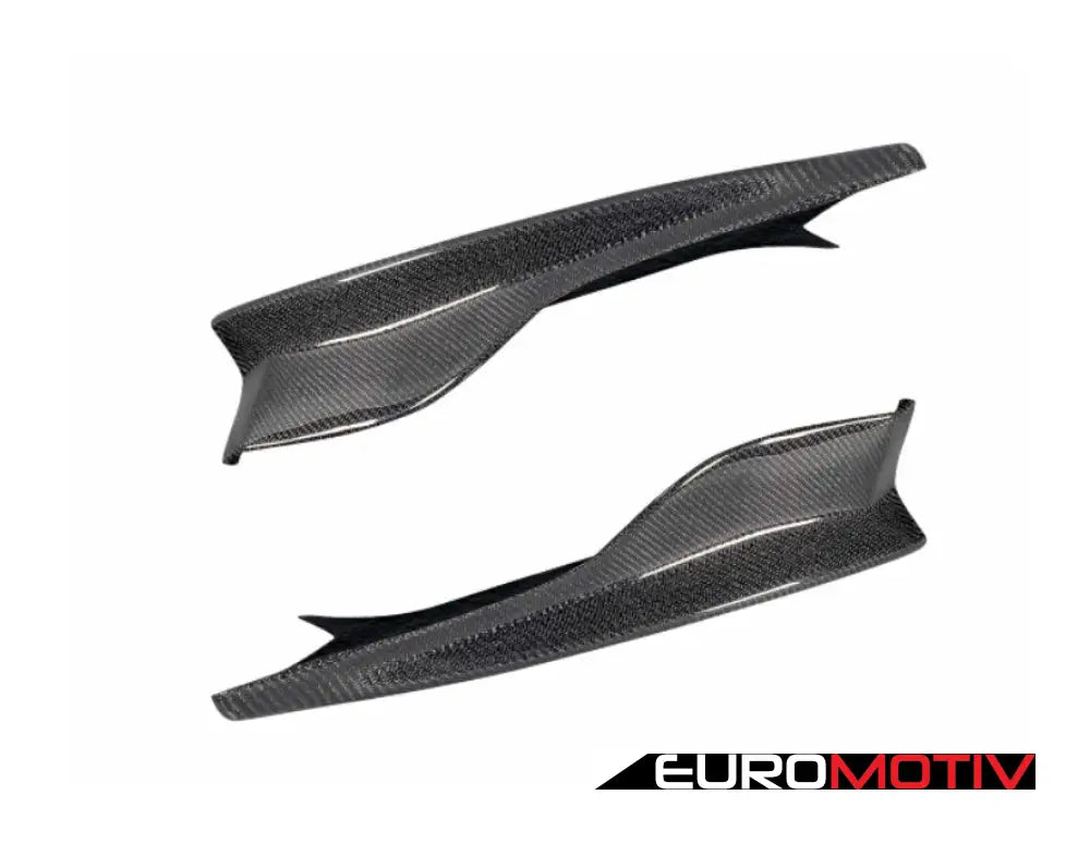 1M Carbon Fiber Rear Bumper Splitters - E82 For Design