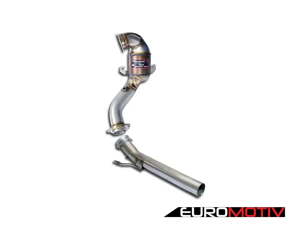 2.75’ Downpipe With High Flow Catalytic Converter - For Use Supersprint Cat-Back