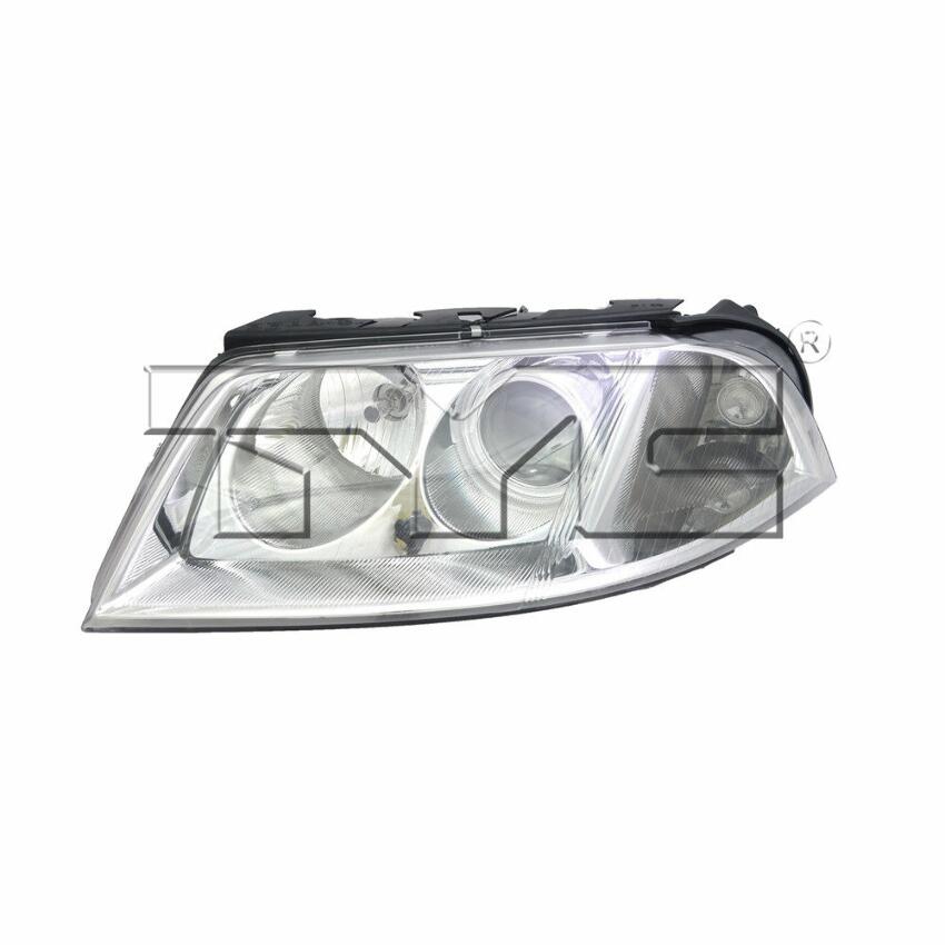 VW Headlight Assembly – Driver Side (Halogen) (NSF) 3B0941015AQ – TYC 206244001