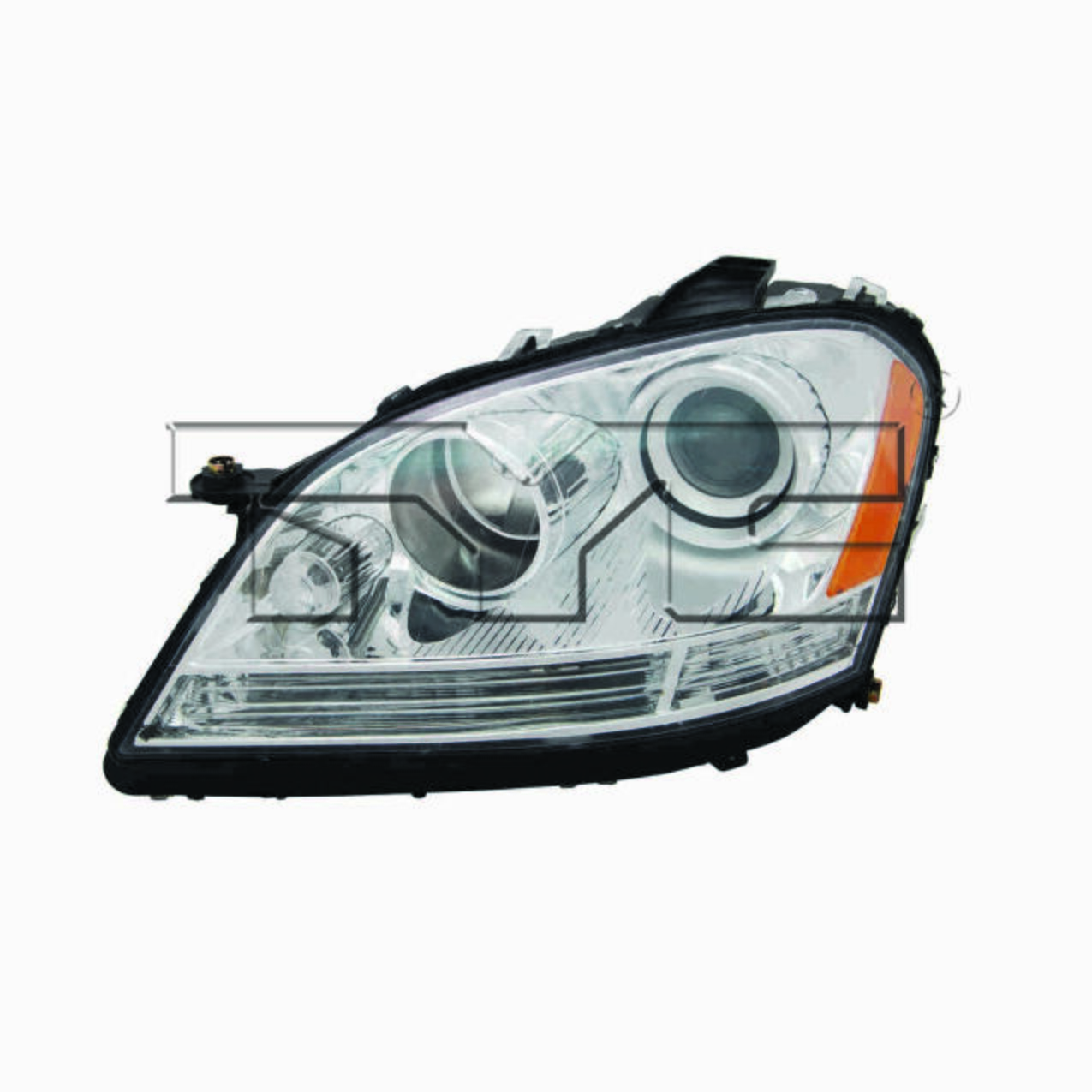 Mercedes Headlight Assembly – Driver Side (Halogen) (NSF) 164820456164 – TYC 206916001