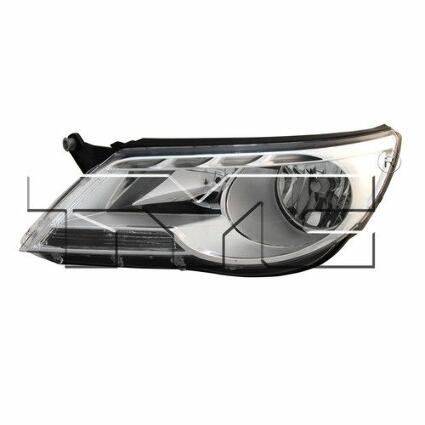 VW Headlight Assembly – Passenger Side (Halogen) (NSF) 5N1941032AC – TYC 209051001