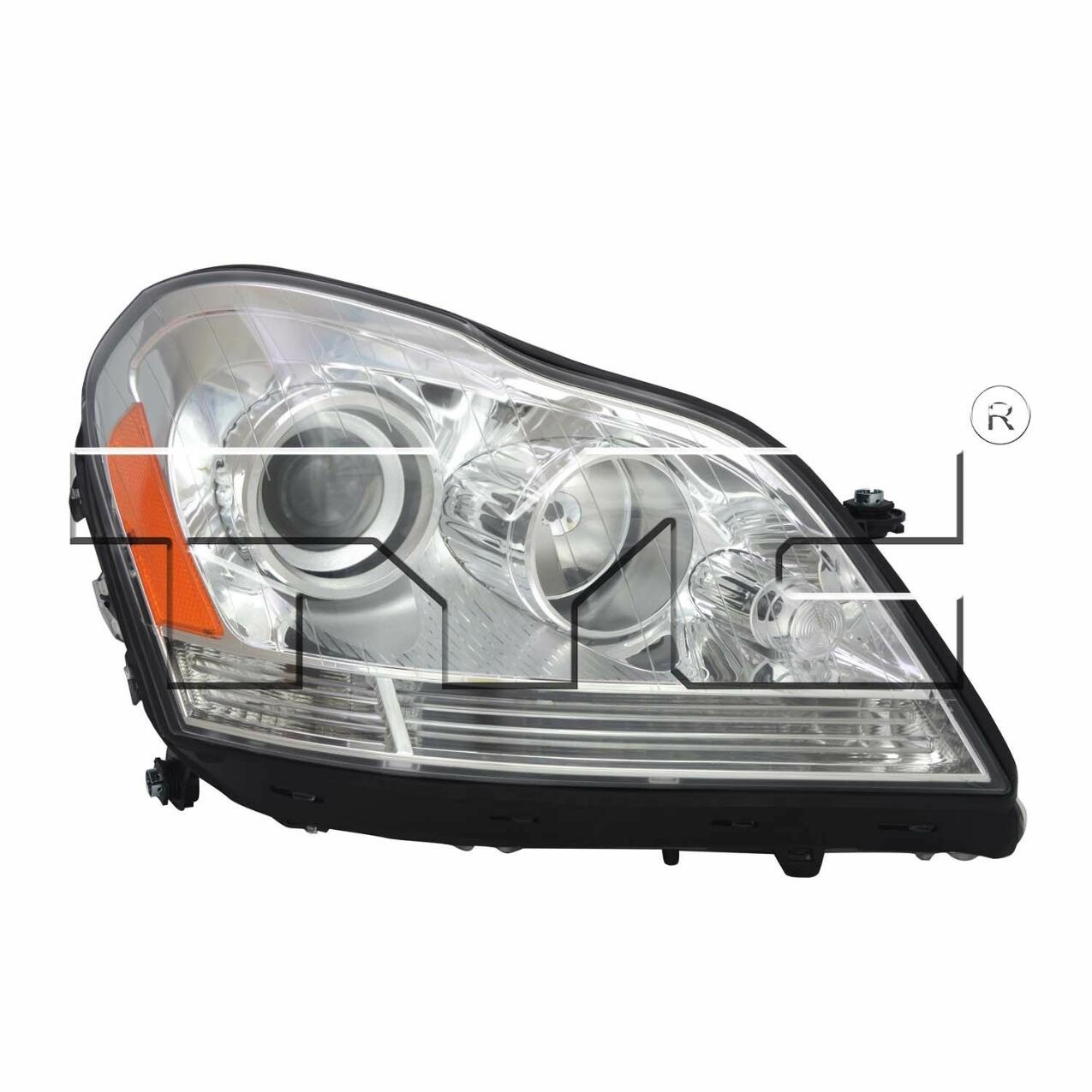 Mercedes Headlight Assembly – Passenger Side (Halogen) (NSF) 1648204859 – TYC 209381001