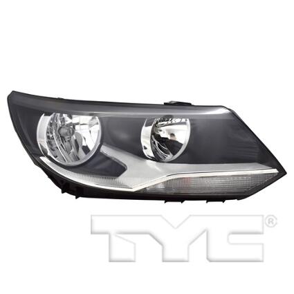 VW Headlight Assembly – Passenger Side (Halogen) (NSF) 5N0941006C – TYC 209581001