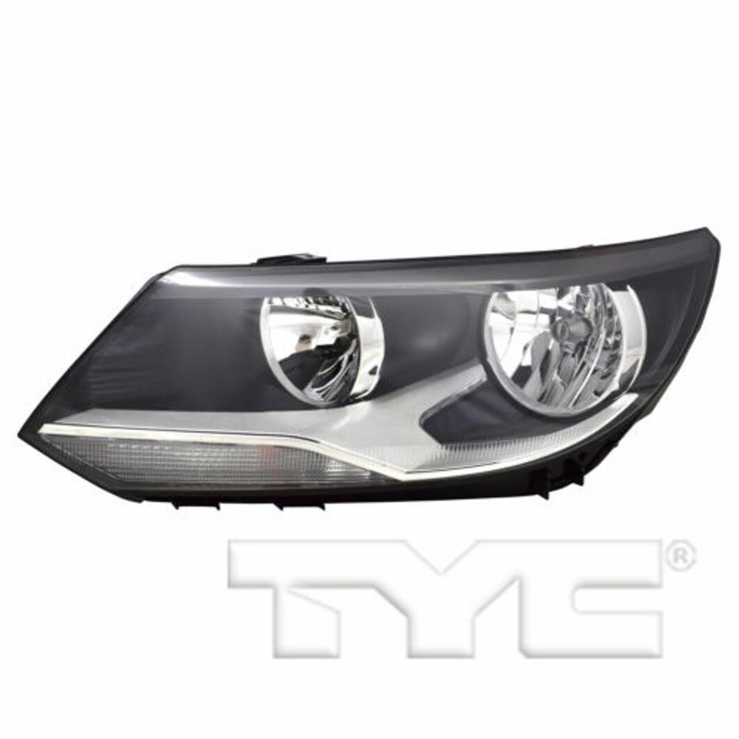 VW Headlight Assembly – Driver Side (Halogen) (NSF) 5N0941005C – TYC 209582001