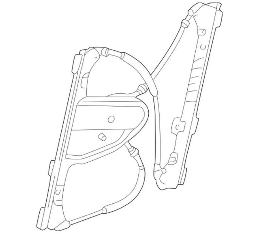 Mercedes Window Regulator – Front Driver Side 2037201146