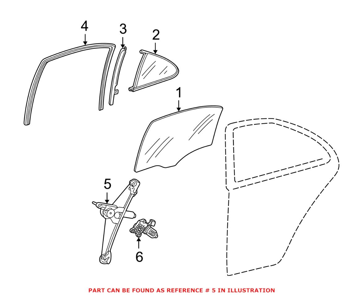 Mercedes Window Regulator – Rear Driver Side 2037300346