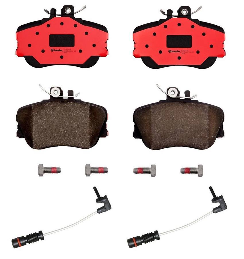 Mercedes Brakes Set Kit – Pads Front (Ceramic) (with Sensors) 005420462041 – Brembo 2039193KIT