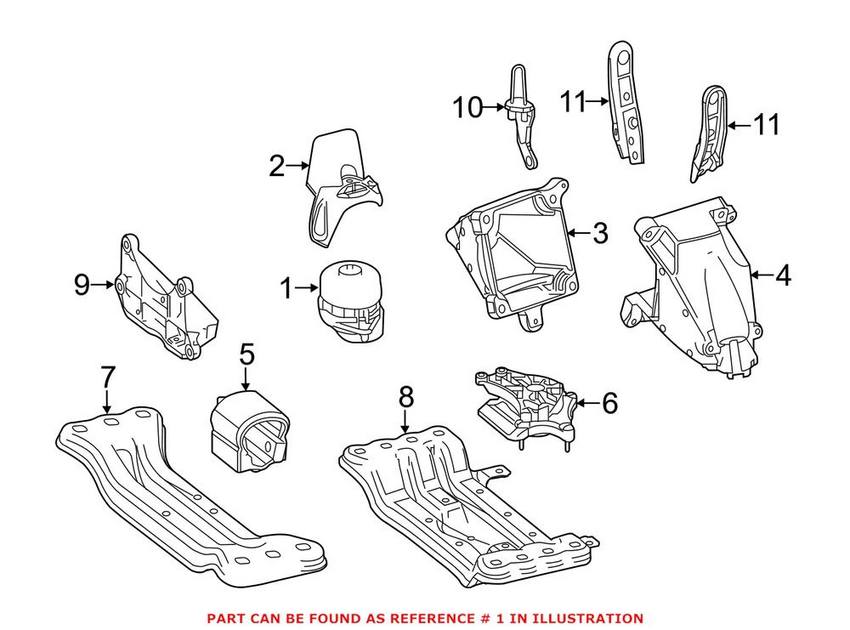 Engine Mount – Front Driver Left