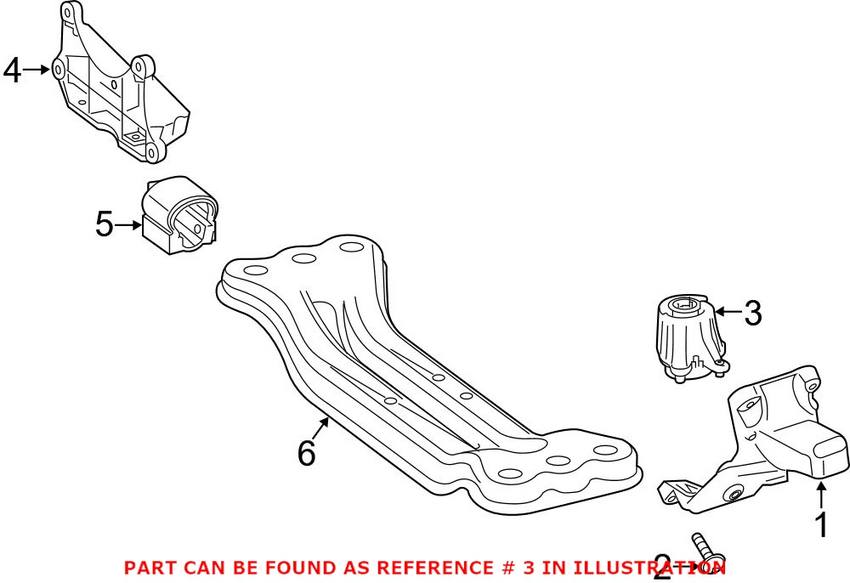 Engine Mount – Driver Side (With Active Mount)