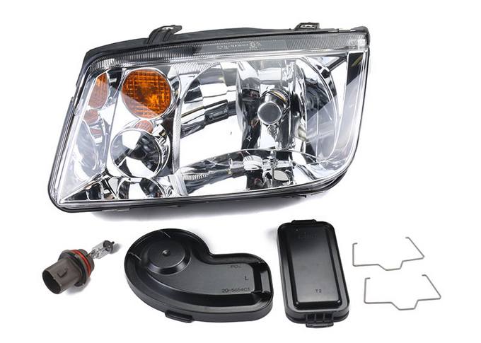 VW Headlight Assembly – Driver Side (Halogen) (NSF) 1J5941017BJ – TYC 205654701